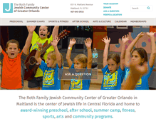 Tablet Screenshot of orlandojcc.org